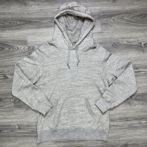Uniqlo Hoodie Sweatshirt Pullover Men's Medium French Terry Grey